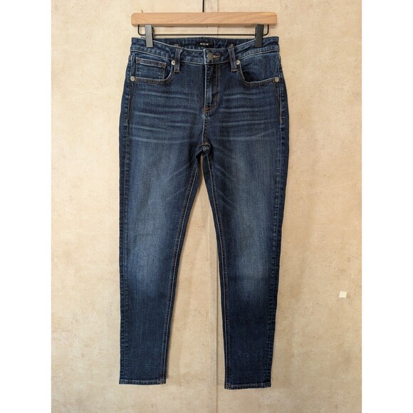 Miss Me Women’s 28 Ankle Skinny Jeans Blue Denim Mid Rise Stretch - Picture 2 of 13